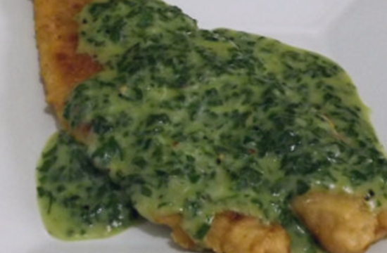 Filé de Tilápia ao Creme de Espinafre